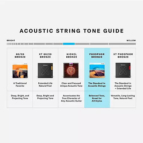 D'Addario EJ38 12-String Phosphor Bronze Light Acoustic Guitar Strings