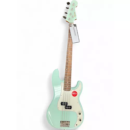 Used Squier Classic Vibe 1960S Precision Bass Light Blue Electric Bass Guitar Light Blue