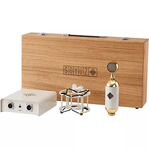 Soyuz Microphones 017 TUBE Large-Diaphragm Tube Microphone With Shockmount, Power Supply and Cable