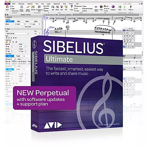 Avid Sibelius Ultimate NEW Perpetual License with 1-Year of Updates + Support (Download)