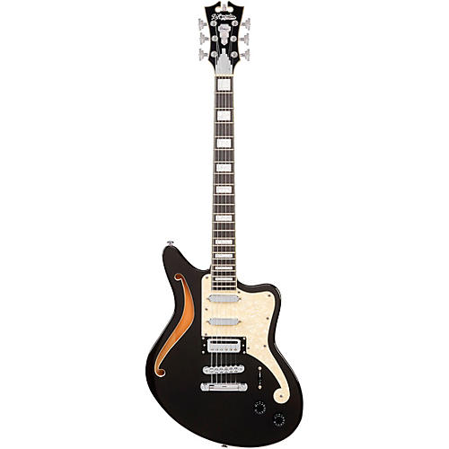 D'Angelico Premier Series Bedford SH Electric Guitar Offset Stopbar Tailpiece Oxblood