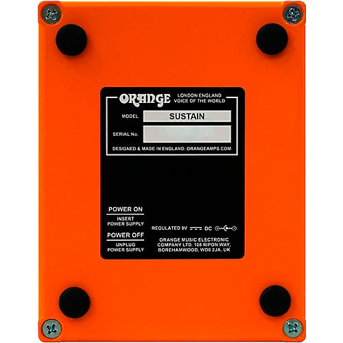 Orange Amplifiers Sustain Effects Pedal Orange