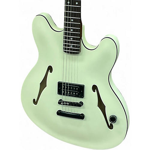 Used 2023 Fender Tom Delonge Starcaster satin white Hollow Body Electric Guitar satin white