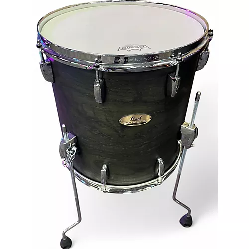 Used Pearl 5 Piece Session Studio Select Black Satin Ash Drum Kit Black Satin Ash
