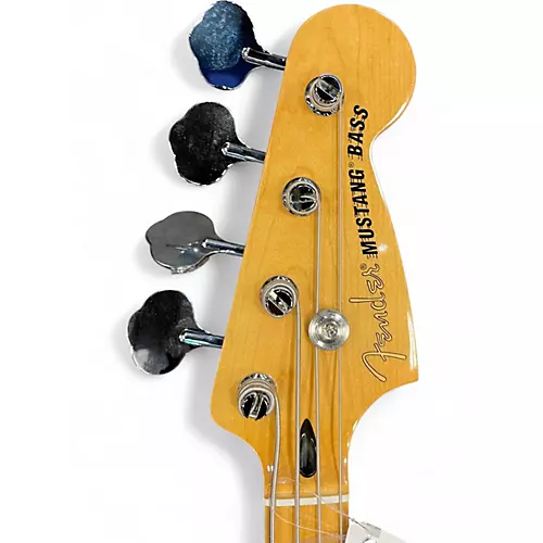 Used Fender Player Mustang Bass PJ Olympic White Electric Bass Guitar Olympic White