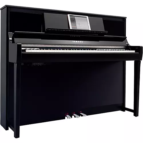 Yamaha Clavinova CSP-295 Digital Upright Piano With Bench Polished White