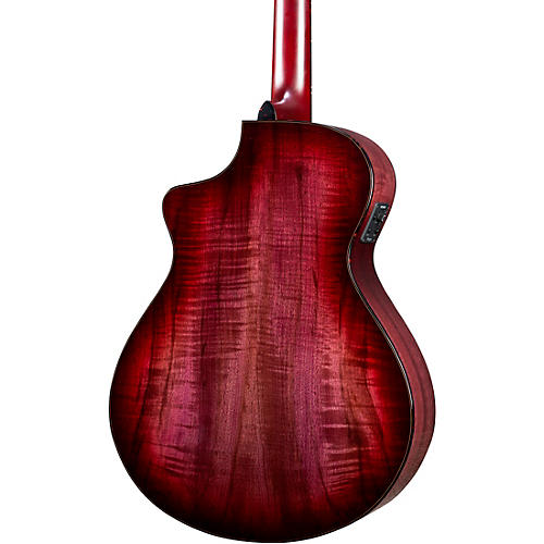Breedlove Pursuit Exotic S CE Concert Acoustic-Electric Guitar Blackberry