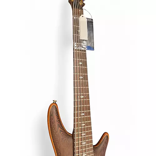 Used Ibanez PRESTIGE SR5006E Natural Electric Bass Guitar Natural