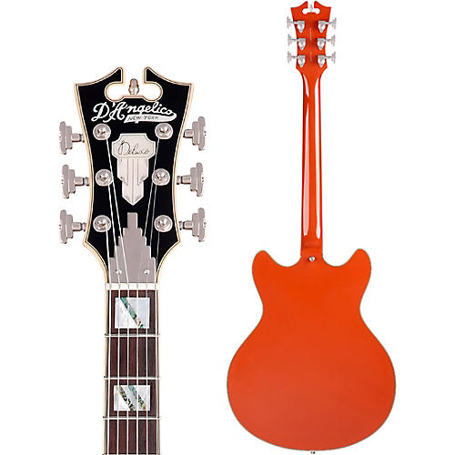 D'Angelico Deluxe Series DC Limited Edition Semi-Hollow Electric Guitar Rust