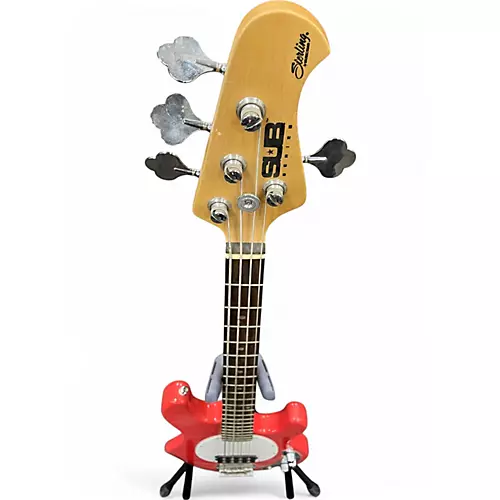 Used Sterling by Music Man Sub 4 Fiesta Red Electric Bass Guitar Fiesta Red