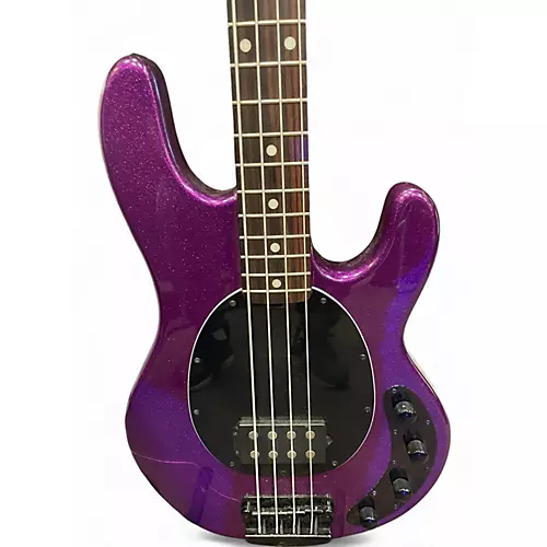 Used Sterling by Music Man Ray34 PURPLE SPARKLE Electric Bass Guitar PURPLE SPARKLE