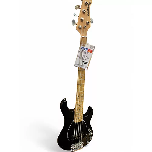 Used Ernie Ball Music Man Stingray 5 H Black Electric Bass Guitar Black