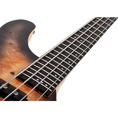 Schecter Guitar Research Reaper-4 Electric Bass Guitar Satin Charcoal Burst