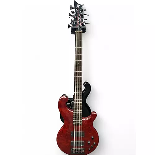 Used Dean Rhapsody 8 8 String Trans Crimson Red Electric Bass Guitar Trans Crimson Red