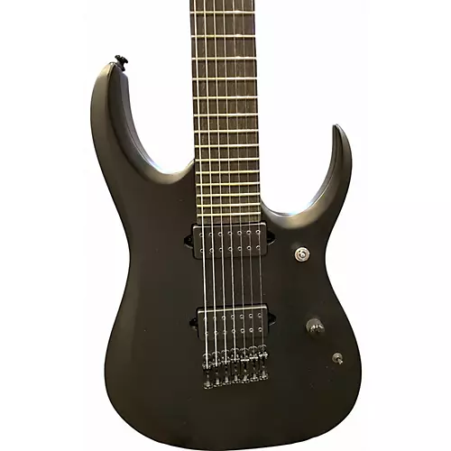 Used Ibanez RGDRB71 Satin Black Solid Body Electric Guitar Satin Black