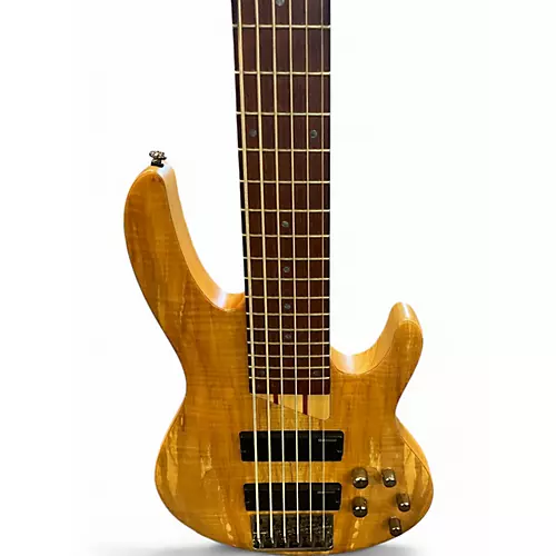 Used ESP LTD B206SM 6 String Natural Electric Bass Guitar Natural