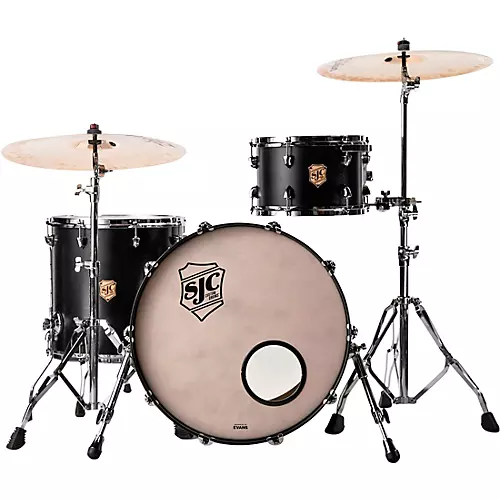 SJC Drums Tour Series 3-Piece Shell Pack Matte Black