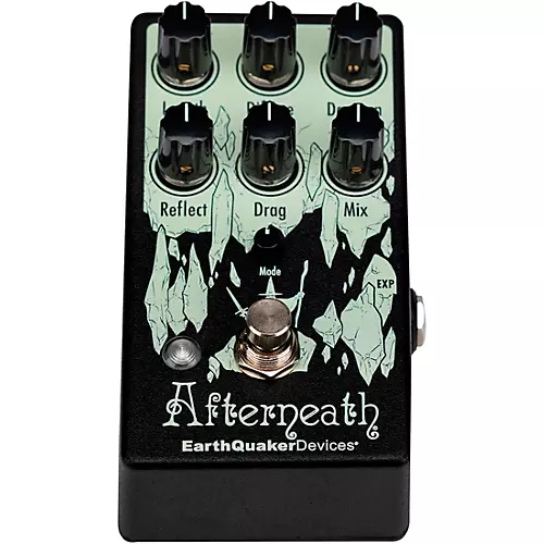 EarthQuaker Devices Afterneath V3 Reverb Effects Pedal Black