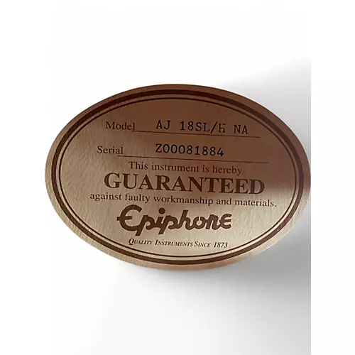 Used Epiphone AJ 18SL MADE IN U.S.A. Natural Acoustic Guitar Natural