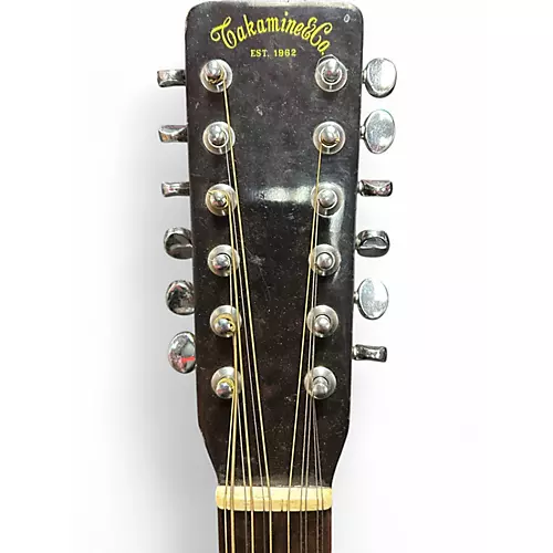 Used 1970s Takamine F385 Natural 12 String Acoustic Guitar Natural