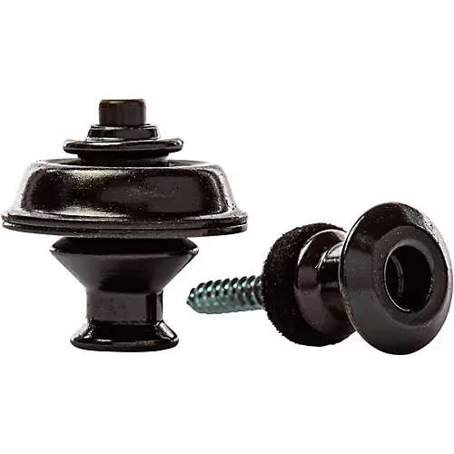 Dunlop Dual-Design Straplok System Black Chrome