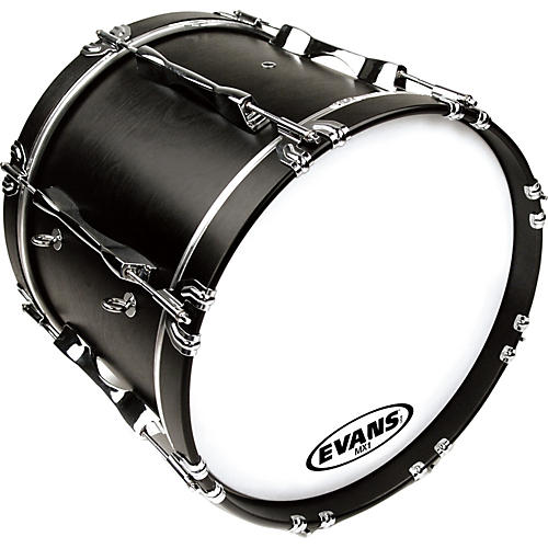 EVANS MX1 White Marching Bass Drum Head 24 in.