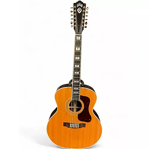 Used Guild F-512 Natural 12 String Acoustic Electric Guitar Natural