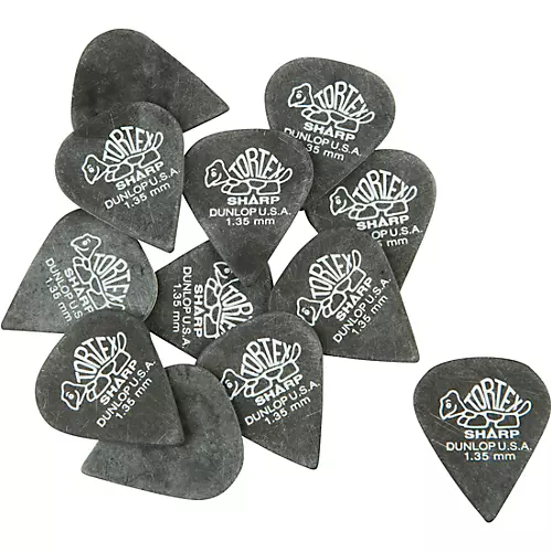 Dunlop Tortex Sharp Guitar Picks 1 Dozen 1.0 mm