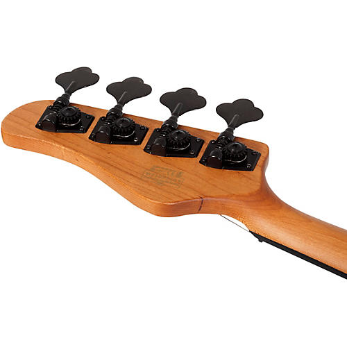 Schecter Guitar Research Model T Exotic Ziricote 4 Electric Bass Natural Satin