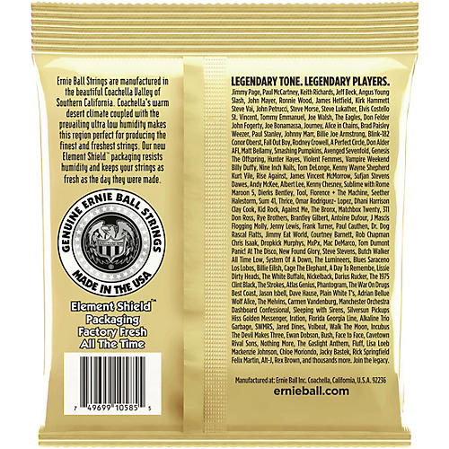 Ernie Ball Earthwood 80/20 Custom Light Bronze Acoustic Guitar Strings 11.5-54