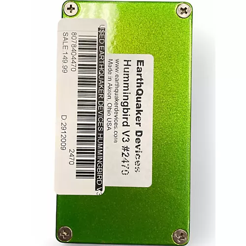 Used EarthQuaker Devices HUMMINGBIRD V3 Effect Pedal