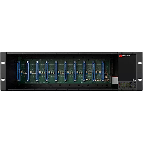 Harrison D510r 10-Slot 500 Series Rack System with Dante Interface Card & Analog Mixer Module
