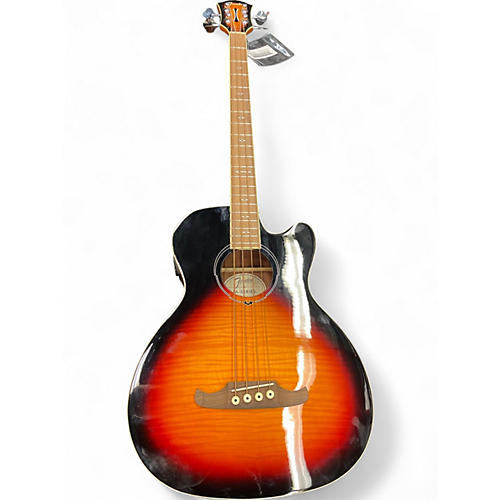 Used Fender FA-450CE 3 Tone Sunburst Acoustic Bass Guitar 3 Tone Sunburst