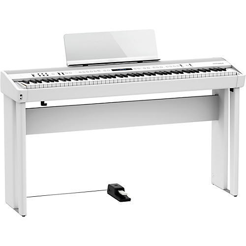 Roland FP-90X Digital Piano With Matching Stand and DP-10 Pedal White