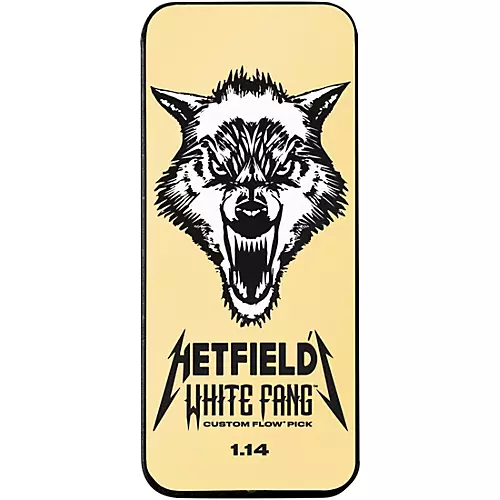 Dunlop James Hetfield Signature White Fang Guitar Picks and Tin 1.0 mm 6 Pack