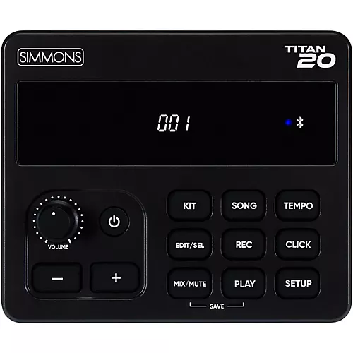 Simmons Titan 20 Electronic Drum Kit With Mesh Pads and Bluetooth