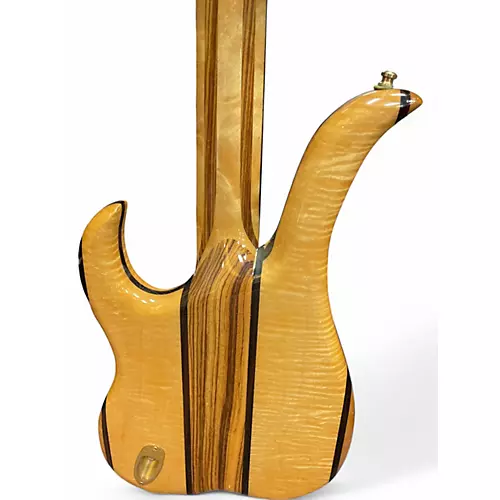 Used Linc Luthier Natural Electric Bass Guitar Natural