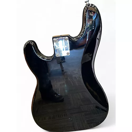 Used Squier Precision Bass Black Electric Bass Guitar Black