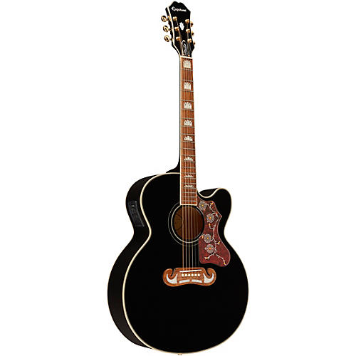 Epiphone J-200 EC Studio Acoustic-Electric Guitar Black