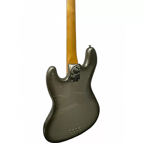 Used Fender American Professional II Jazz Bass Mercury Electric Bass Guitar Mercury