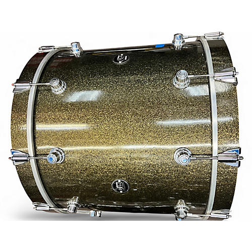 Used DW 3 Piece Performance Series Pewter Sparkle Drum Kit Pewter Sparkle
