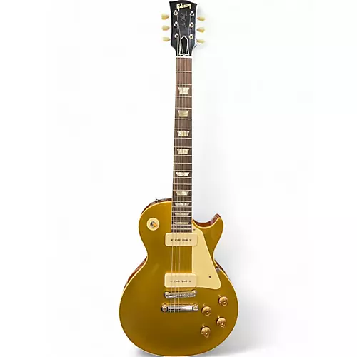 Used Gibson 1956 custom shop les paul standard Gold Top Solid Body Electric Guitar Gold Top
