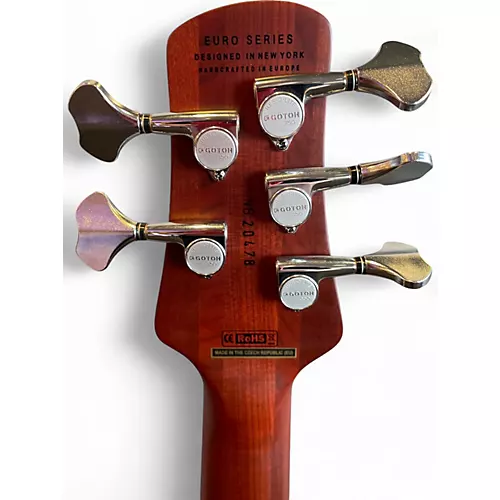 Used Spector  Euro 5 RST sundown glow Electric Bass Guitar sundown glow