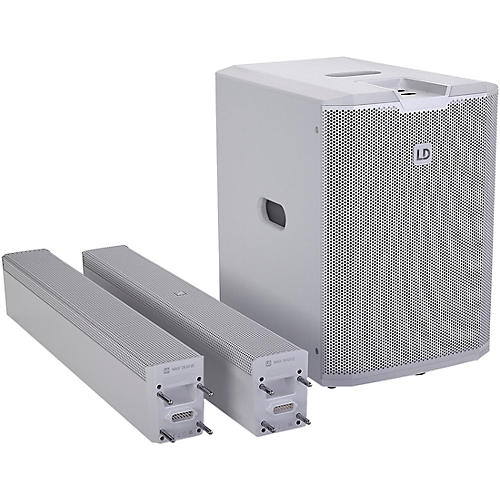LD Systems LD Systems MAUI 28 G3 MIX W Portable Cardioid Column PA System With Digital Mixer, White