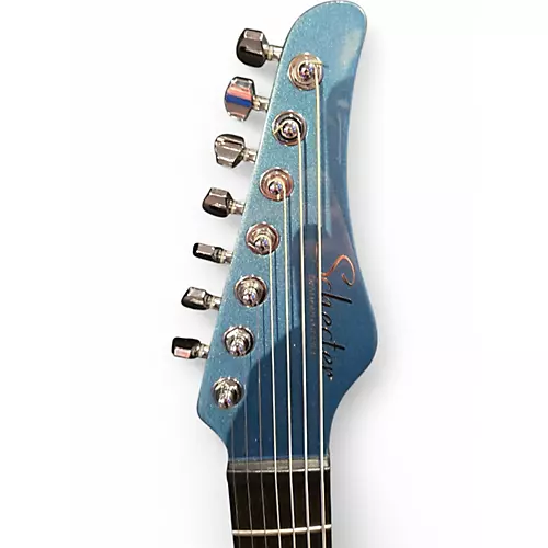 Used Schecter Guitar Research AM-7 LH COBALT SLATE Solid Body Electric Guitar COBALT SLATE