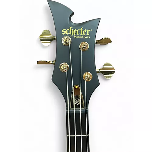 Used Schecter Guitar Research Johnny Christ Signature Satin Black Electric Bass Guitar Satin Black