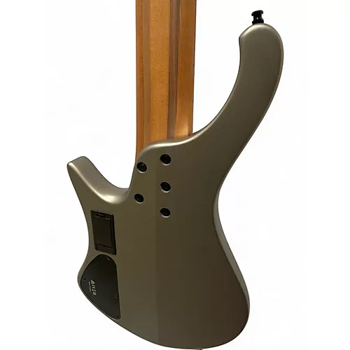 Used Ibanez ehb1006ms Silver Electric Bass Guitar Silver