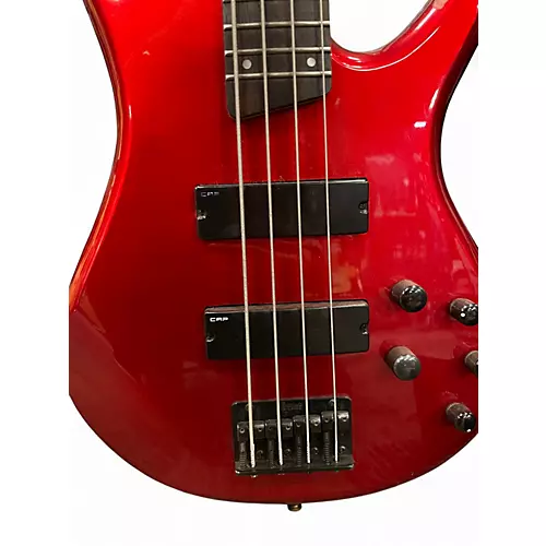 Used Ibanez SR255 Chrome Red Electric Bass Guitar Chrome Red