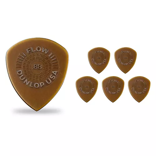 Dunlop Flow Standard 6-Pack Grip Guitar Picks 1.5 mm 6 Pack