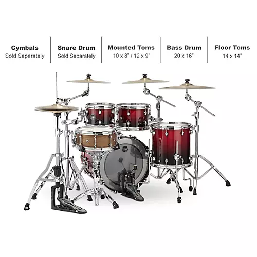 Mapex Saturn Fusion 4-Piece Shell Pack With 20